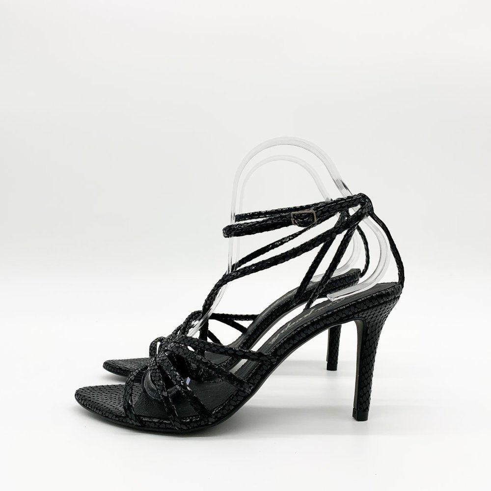 FREE PEOPLE Patent Python Print Strappy Sandals - Picture 7 of 10